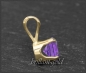 Preview: Anhänger 585 Gold Amethyst violett 4,5,6,7mm